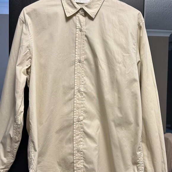 Oversized Light Green Cotton Shirt โ Size Medium - Picture 1 of 3